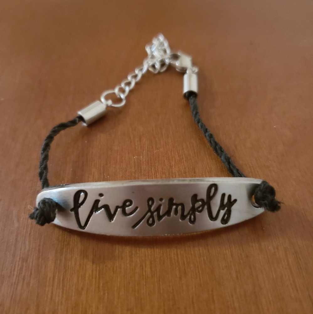 "Live Simply" Bracelet
